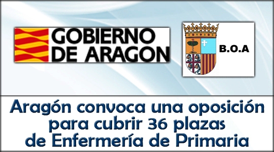 El Gobierno de Aragón convoca pruebas selectivas para cubrir 36 plazas de Enfermería